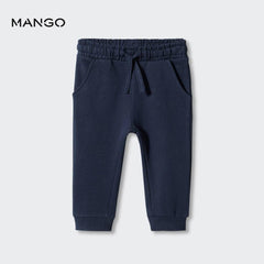 MANGO NAVY COTTON JOGGER TROUSER 57072884