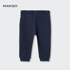 MANGO NAVY COTTON JOGGER TROUSER 57072884