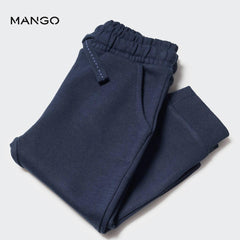 MANGO NAVY COTTON JOGGER TROUSER 57072884