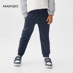 MANGO NAVY COTTON JOGGER TROUSER 57072884