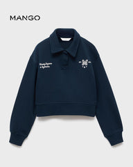 MANGO NAVY CUTIE CREW POLO NEXT SWEATSHIRT 17013296