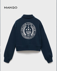 MANGO NAVY CUTIE CREW POLO NEXT SWEATSHIRT 17013296