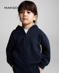 MANGO NAVY DINAB ZIPPER HOODIE 77094768