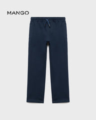 MANGO NAVY DRAWSTRING JOGGER TROUSER 17095160