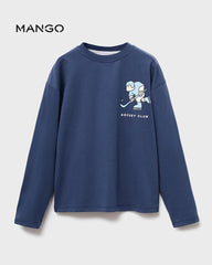 MANGO NAVY HOCKEY CLUB T-SHIRT 17025163