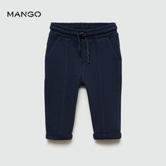 MANGO NAVY NANTES JOGGER STYLE TROUSER 77053287