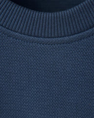 MANGO NAVY OVERSIZED SWEATSHIRT WITH POCKET