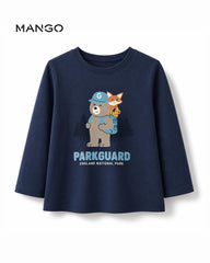 MANGO NAVY PARKGUARD FULL SLEEVE T-SHIRT