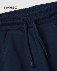 MANGO NAVY REGULAR FIT JOGGER TROUSER