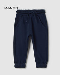 MANGO NAVY REGULAR FIT JOGGER TROUSER