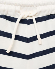 MANGO NAVY STRIPED BERMUDA SHORTS 87085960