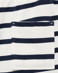 MANGO NAVY STRIPED BERMUDA SHORTS 87085960
