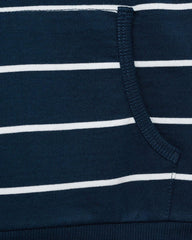 MANGO NAVY STRIPED HOODED SWEATSHIRT 17003301