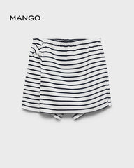 MANGO NAVY STRIPED SKORT