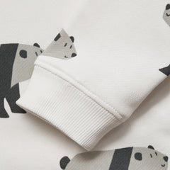 MANGO OFF WHITE BEAR PRINT SWEATSHIRT