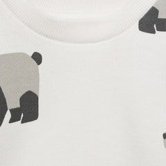MANGO OFF WHITE BEAR PRINT SWEATSHIRT
