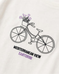 MANGO OFF WHITE BOXY CROP GRAPHIC T-SHIRT