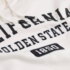 MANGO OFF WHITE CALIFORNIA PRINTED CROP HOODIE 25915