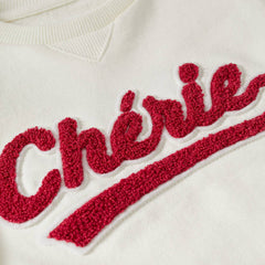 MANGO ECRU CHERIE TEXTURED EMBROIDREY SWEATSHIRT 53263