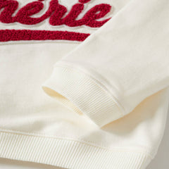 MANGO ECRU CHERIE TEXTURED EMBROIDREY SWEATSHIRT 53263