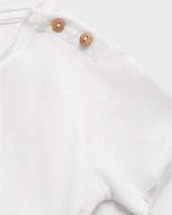 MANGO OFF WHITE COTTON PLAIN T-SHIRT 87025977