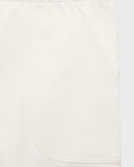 MANGO OFF WHITE COTTON SHORTS WITH DRAWSTRING