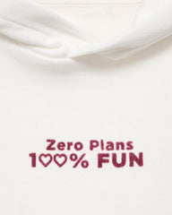 MANGO OFF WHITE CROP STYLE PRINTED HOODIE 1713294