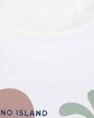 MANGO OFF WHITE DINO ISLAND T-SHIRT