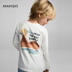 MANGO OFF WHITE FOR EVERYONE PRINTED T-SHIRT