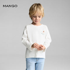 MANGO OFF WHITE FOR EVERYONE PRINTED T-SHIRT