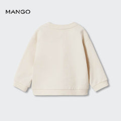 MANGO OFF WHITE GOOD THINGS PRINTED SWEATSHIRT 00222