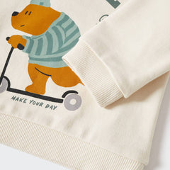 MANGO OFF WHITE GOOD THINGS PRINTED SWEATSHIRT 00222