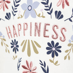 MANGO OFF WHITE HAPPINEESS EMBROIDERED SWEATSHIRT