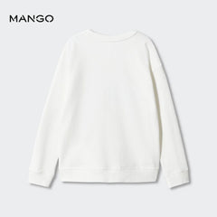 MANGO OFF WHITE HAWAII PRINTED SWEATSHIRT 47065936