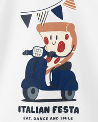 MANGO OFF WHITE ITALIAN FESTA COTTON BLEND T-SHIRT