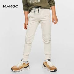 MANGO OFF WHITE JOGGER TROUSER 37084757