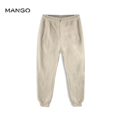 MANGO OFF WHITE JOGGER TROUSER