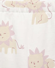 MANGO OFF WHITE LION PRINTED TROUSER 17066342