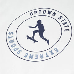 MANGO OFF WHITE LOS ANGELES PRINTED HOODIE