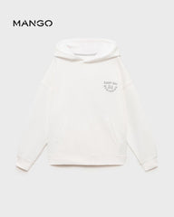 MANGO OFF WHITE NEW BEGINNING PRINTED HOOD 87035965