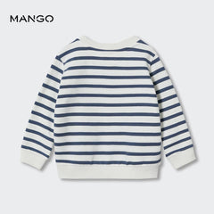 MANGO OFF WHITE POCKET SRTIPE SWEATSHIRT 2516