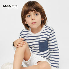 MANGO OFF WHITE POCKET SRTIPE SWEATSHIRT 2516