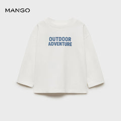 MANGO OFF WHITE STRONGER TOGETHER T-SHIRT