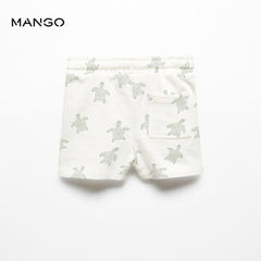 MANGO OFF WHITE TORTUS BERMUDA SHORT 67037712