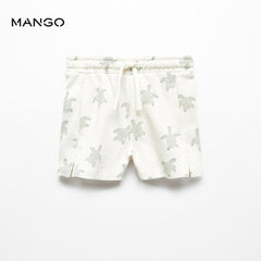MANGO OFF WHITE TORTUS BERMUDA SHORT 67037712