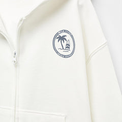 MANGO OFF WHITE WILD COAST ZIPPER HOOD 67034476