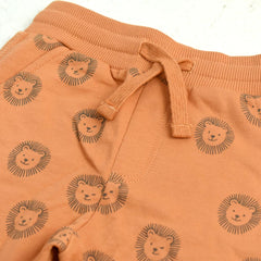 MANGO ORANGE LION PRINTED TROUSER