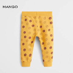MANGO ORGANIC COTTON PRINTED JOGGER TROUSERS 2020