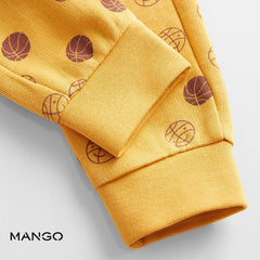 MANGO ORGANIC COTTON PRINTED JOGGER TROUSERS 2020