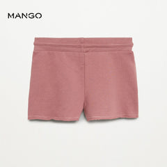MANGO PALE PINK COTTON SHORT